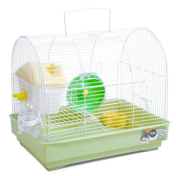 Клетка Triol YDB231 для мелких животных, эмаль, оливковая, 330*230*285мм