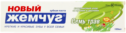 

Зубная паста Новый жемчуг Семь трав 100 мл