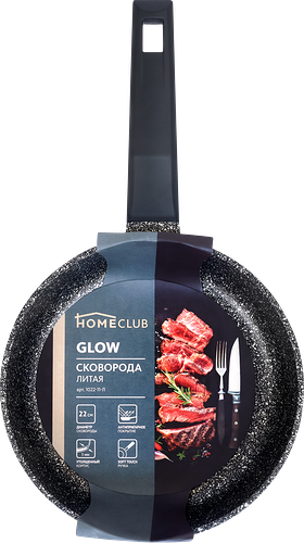 Сковорода HOMECLUB Glow 22см Арт. 1022-11-Л