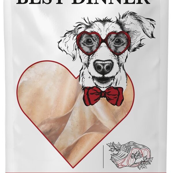 Лакомство BEST DINNER для собак «Уши говяжьи» 180 г  