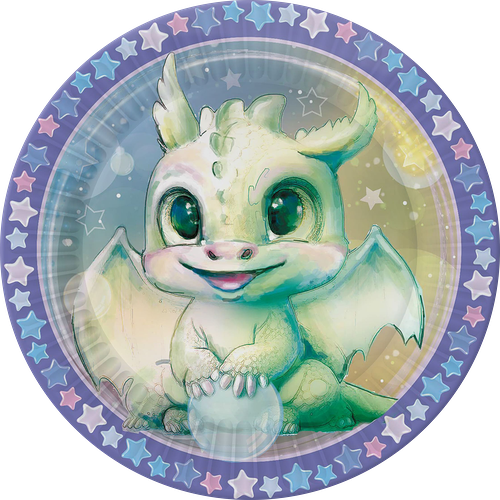 Набор тарелок ND PLAY Дракоша, бумажные, 23см, 6шт