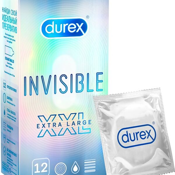 Презервативы Durex Invisible XXL 12шт