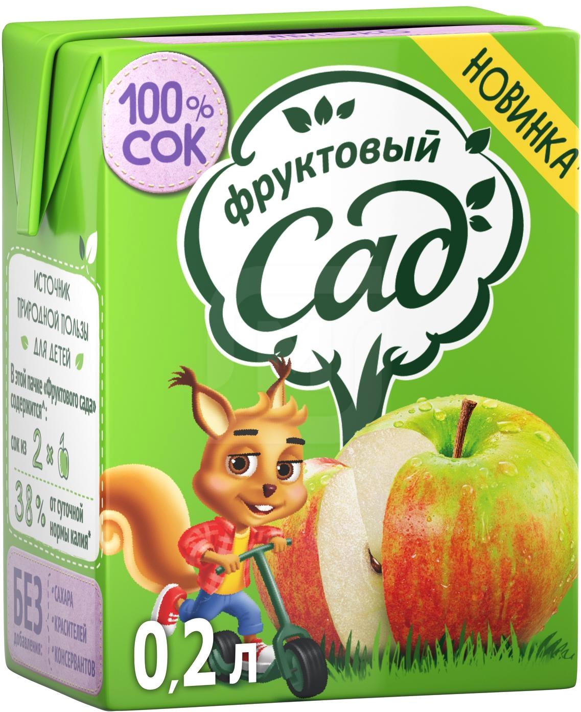 

Сок Фруктовый Сад Яблоко осветленный