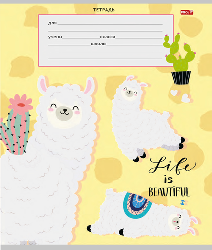 

Тетрадь PROFIT 18 листов, в клетку