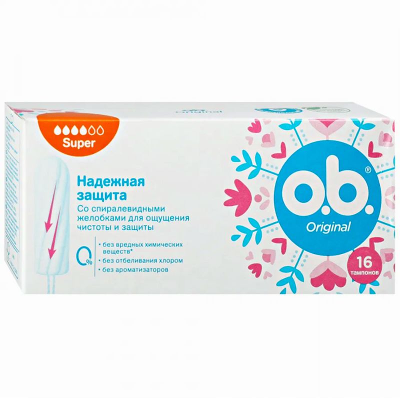 

Тампоны O.b. Original super 16 шт.
