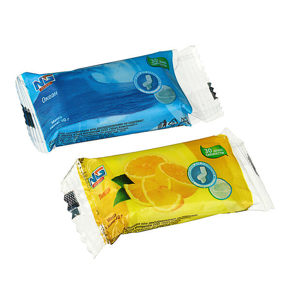 Блок сменный для освежителя унитаза New Galaxy 40 гр 2 аромата в ассортименте