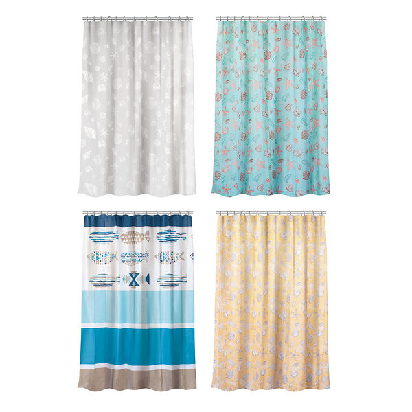 Vetta шторка для ванной, пева, 180x180см, 12 колец, 