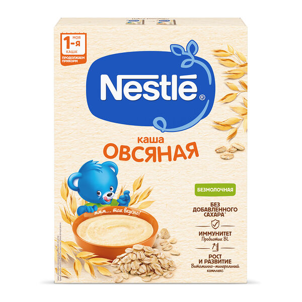 Детская каша овсяная безмолочная Nestle