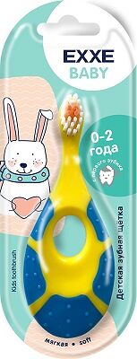 Детская зубная щётка EXXE Baby 0-2 года