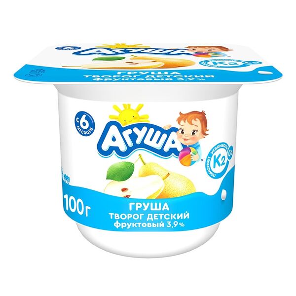 Творог фруктовый Агуша Груша 3,9%