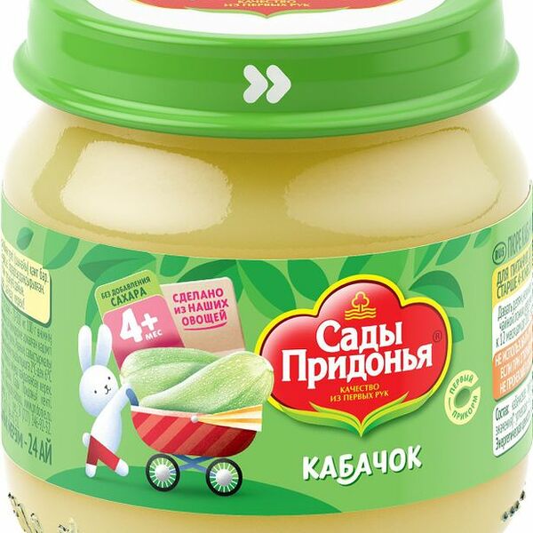 Пюре Сады Придонья Кабачок с 4 месяцев