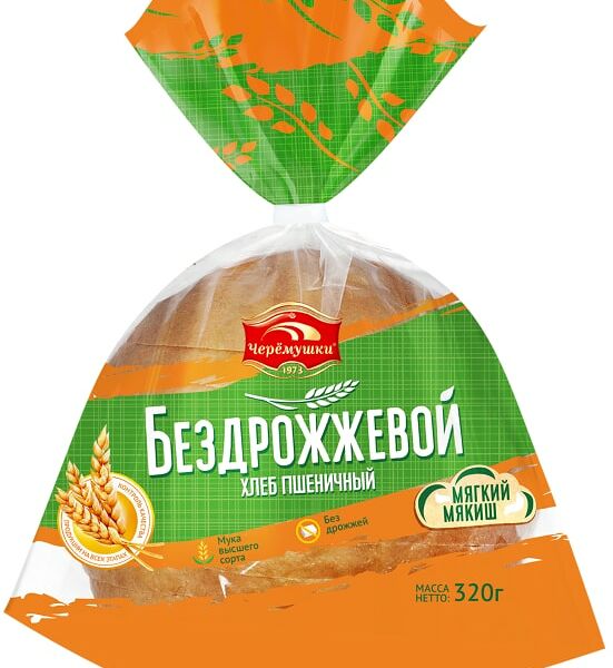 Хлеб Черемушки бездрожжевой нарезка 320г