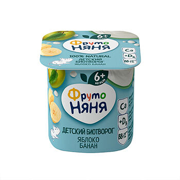Биотворог детский ФрутоНяня с Яблоком и бананом 4.2%