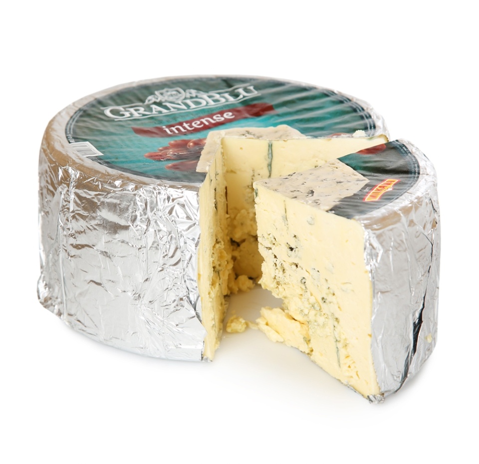

Сыр с голубой плесенью Grandblu Intense 50% вес
