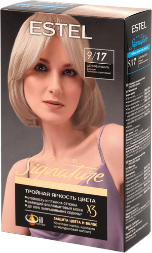 

Краска стойкая для волос Estel Color Signature крем-гель 9.17 Шелковая вуаль 145 мл