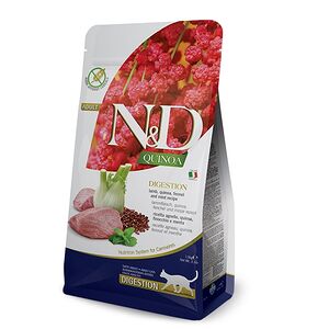Farmina N&D Cat Quinoa Digestion корм для кошек с чувствительным пищеварением Ягненок и киноа, 300 г