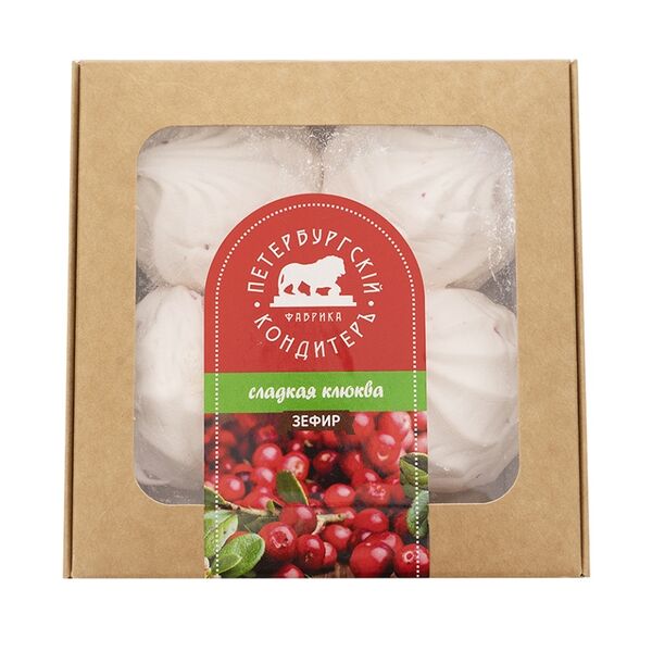 Зефир Петербургский КондитерЪ с ягодами клюквы Сладкая клюква