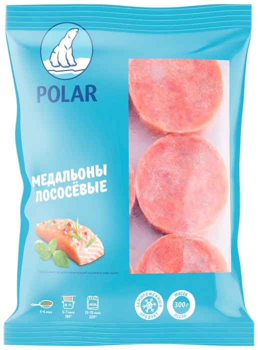 

Медальоны Polar из лосося порционные 300 г