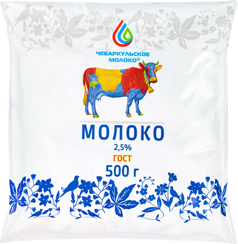 

Молоко Чебаркульское Молоко пастеризованное 2.5% 500 г
