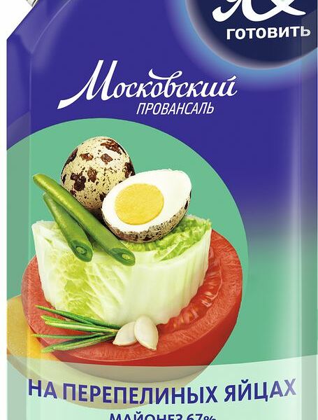 Майонез Я люблю готовить на перепелиных яйцах 67%, 600мл