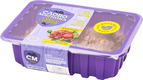 

Фарш Слово мясника Для Болоньезе из свинины и говядины охлажденный 370 г