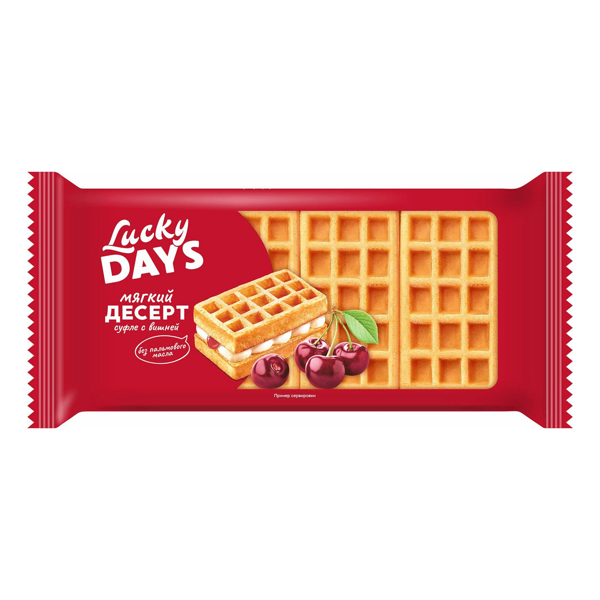 Мягкий десерт Lucky days с вишневой начинкой