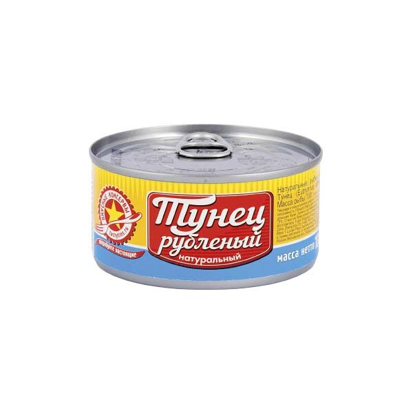 Вкусные консервы Тунец натуральный рубленный EXTRA 185г