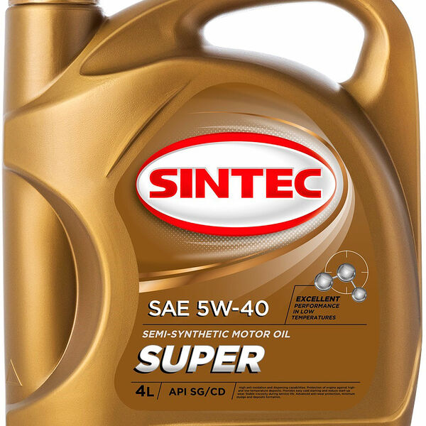 Масло полусинтетическое Sintec Super Api SG/CD 10W-40 4л