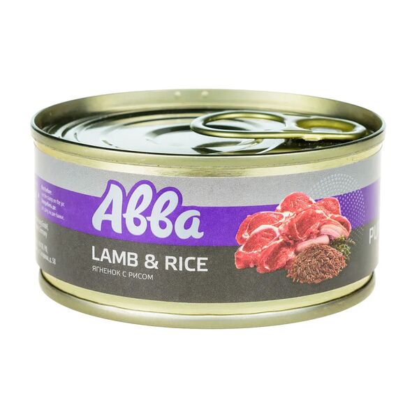 Консервы для щенков всех пород с ягненком и рисом