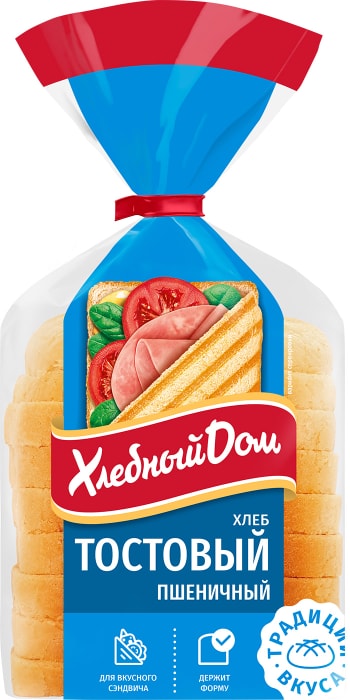 

Хлеб Хлебный дом тостовый пшеничный 350 г