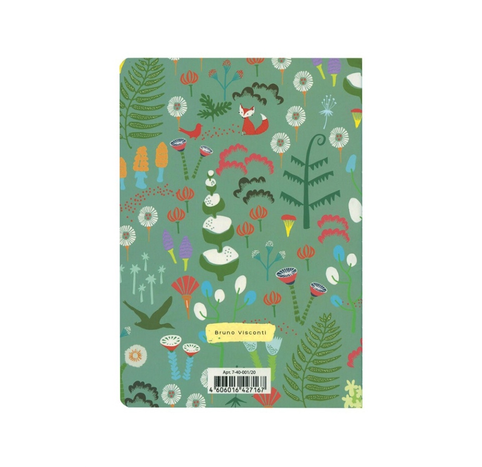 

Тетрадь в клетку Bruno Visconti Лиса Soft Touch BV сшивка бежевая бумага 70 г/м Евро А5 40 л