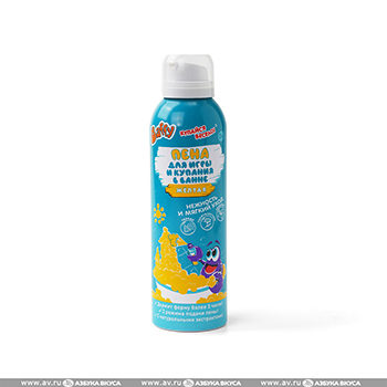 

Мусс-пена Baffy для купания в ванной, мытья рук, купайся весело, желтая, Россия