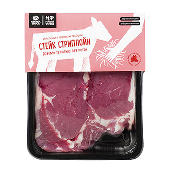 Стейк стриплойн из телятины АВ.Наши Фермы от 400 