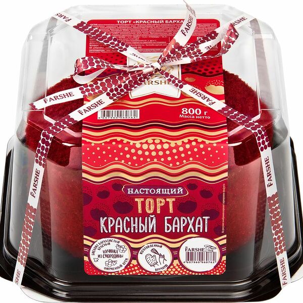 Торт бисквитный Farshe Красный бархат