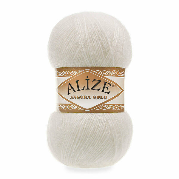 Пряжа ALIZE 'Angora Gold' 100гр. 550м (80%акр, 20%шерсть) ТУ(450 жемчужный)