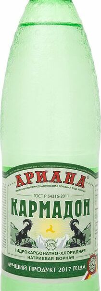 Вода Ариана Кармадон минеральная лечебно-столовая газированная, 1.5л