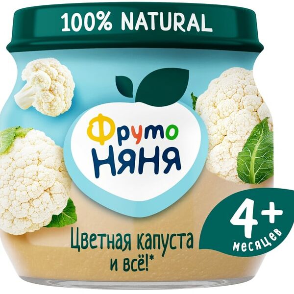 Пюре ФрутоНяня Цветная капуста с 4 месяцев 80г