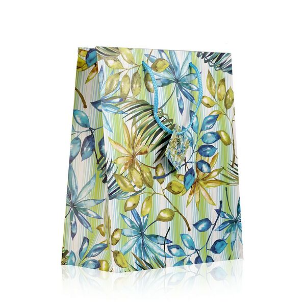 Пакет УРРА подарочный с блёстками 26*32*13см