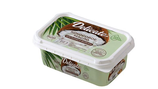 Масло кокосовое Delicato рафинированное, 200г