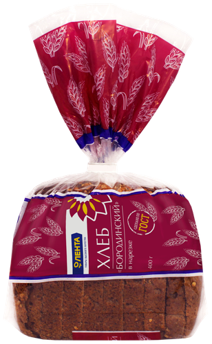 

Хлеб ЛЕНТА Бородинский в нарезке, 400г