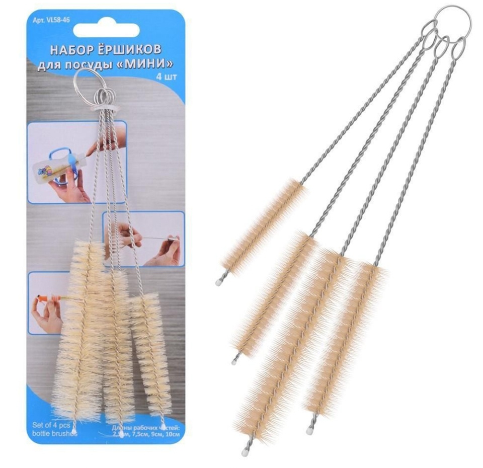 

Набор ёршиков Мультидом для посуды Мини 4 шт.