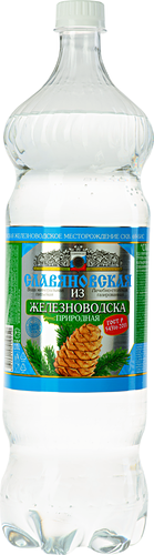 Вода минеральная СЛАВЯНОВСКАЯ природная лечебно-столовая газированная, 1.5л