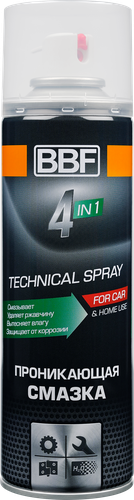 

Смазка BBF проникающая, 4в1, аэрозоль Арт. SA - 671, 300мл
