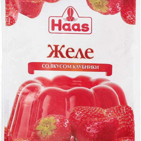 Желе десертное Haas клубника