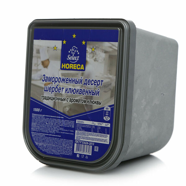 Мороженое Щербет клюквенный 1% TM Metro Chef (Метро Шеф)