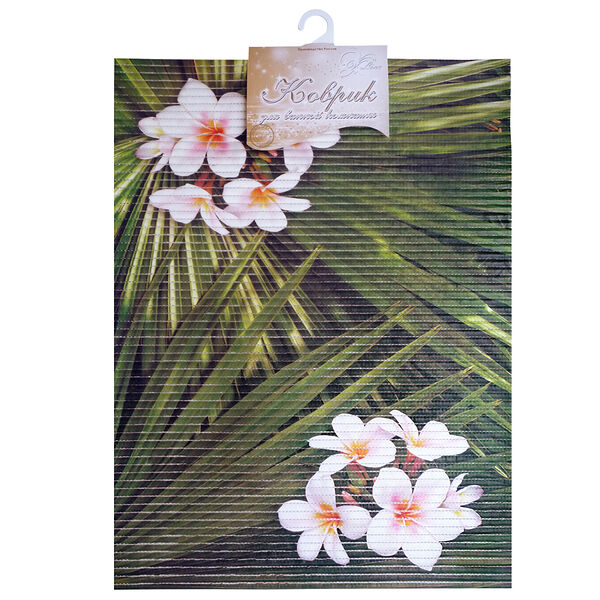 Коврик для ванной комнаты Тропик, 47х67 см, фотопечать