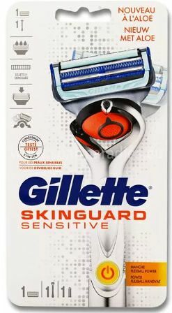 Станок для бритья Skinguard Sensitive и 1 кассета Gillette