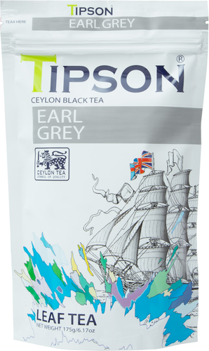 

Чай черный TIPSON Earl Grey с бергамотом Цейлонский байховый листовой