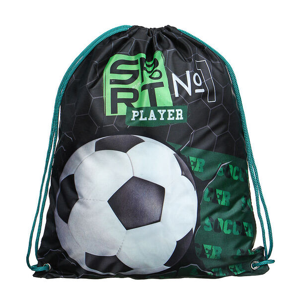 Соккер мешок для сменной обуви на завязках полиэстер 34.8x41.5 см