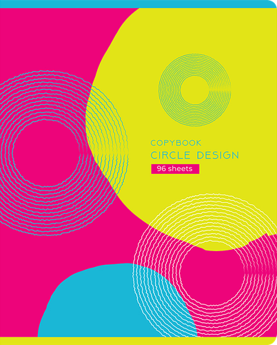 

Тетрадь BG Circle design А5, 96 листов, в клетку, дизайн в ассортименте, 1 шт
